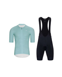 HOLOKOLO maillot corto y pantalón corto - ELEVATE - negro/azul claro